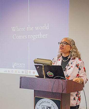 Ms.Shroff speaking at the AIC 2025