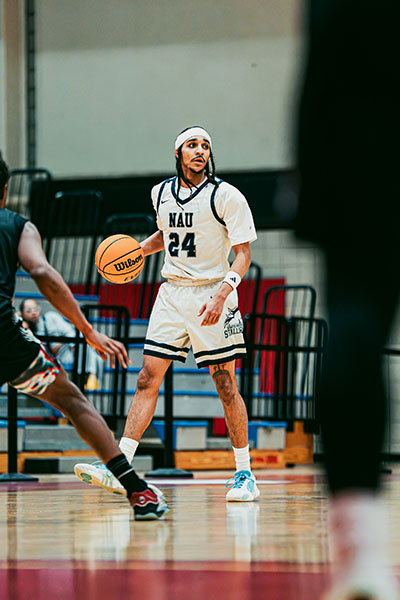 MVP walking up the court