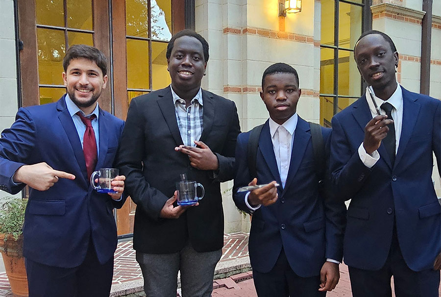 NAU speech and debate team posing